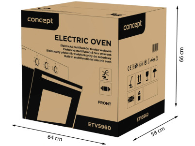 CONCEPT  ETV5960 Vstavaná rúra Air Fry