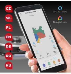 CONCEPT vr3520nC Robotický vysávač s mopom 3v1 REAL FORCE Laser Complete Clean Care UVC