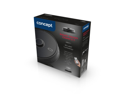 CONCEPT VR3400 Robotický vysávač s mopom 2v1 REAL FORCE Laser 3D