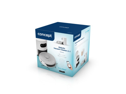 CONCEPT VR3450 Robotický vysávač s mopom 2v1 PERFECT CLEAN Laser 3D
