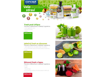 CONCEPT LO7066 Odšťavovač šnekový CONCEPT LO7066 Odšťavovač šnekový