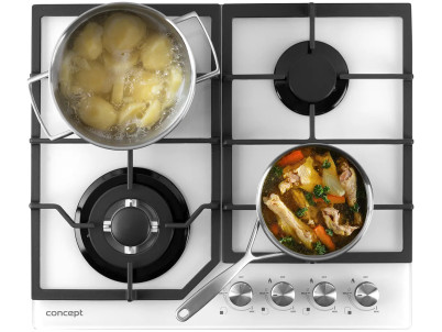 CONCEPT PDV7460wh Plynová doska vstavaná 60 cm WHITE