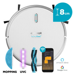 CONCEPT VR2020 Robotický vysávač s mopom 3 v 1 PERFECT CLEAN GYRO DEFENDER UVC