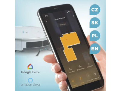 CONCEPT VR2020 Robotický vysávač s mopom 3 v 1 PERFECT CLEAN GYRO DEFENDER UVC