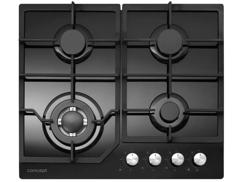 CONCEPT PDV7460bc Plynová doska vstavaná 60 cm BLACK