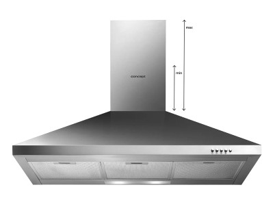 CONCEPT OPK3590ss Digestor komínový 90 cm CONCEPT OPK3590ss Digestor komínový 90 cm