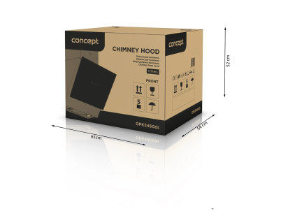 CONCEPT OPK5460dsN TITANIA Digestor komínový