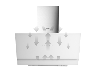 CONCEPT OPK5490wh Digestor komínový 90 cm WHITE CONCEPT OPK5490wh Digestor komínový 90 cm WHITE