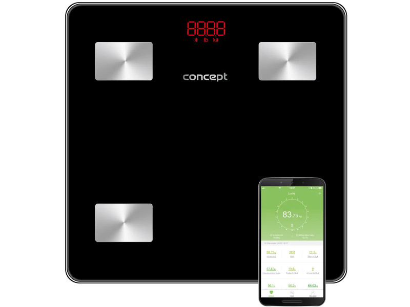 Osobná váha diagnostická, čierna VO4001 Osobná váha diagnostická, čierna VO4001