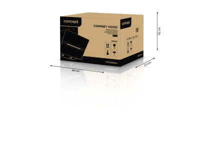 CONCEPT OPK5860bc Digestor komínový 60 cm