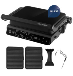 CONCEPT GE3600 Kontaktný gril s teplotnou sondou