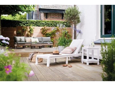 Ležadlo Keter Atlas biele Ležadlo Keter Atlas biele