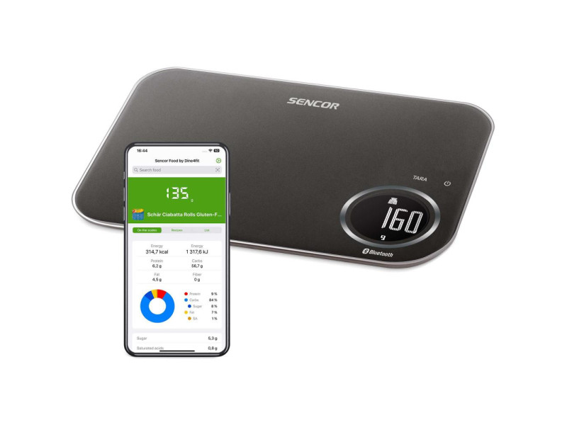SKS 7178BK Intel. kuchynská váha SENCOR