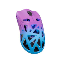 Herná myš DAGONET modrá/fialová WHITE SH