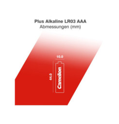 CAMELION Batérie alkalické PLUS AAA 2ks LR03 - fol