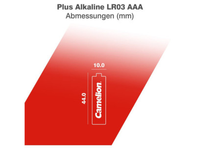 CAMELION Batérie alkalické PLUS AAA 2ks LR03 - fol