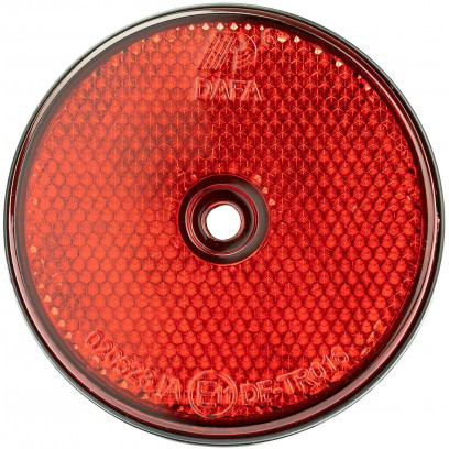 DEMA Odrazka okrúhla červená, 2 ks