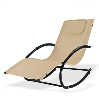 DEMA Relaxačné hojdacie lehátko Swing, natur