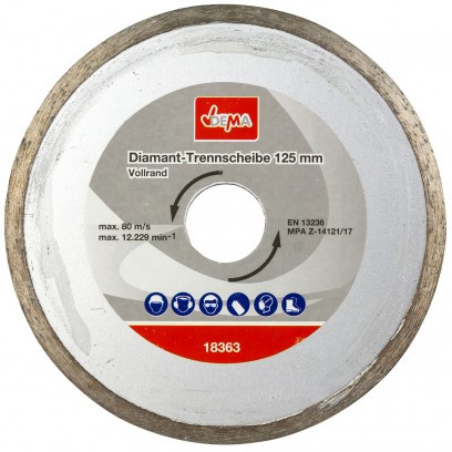 DEMA Diamantový rezný kotúč 125 mm DDT125V