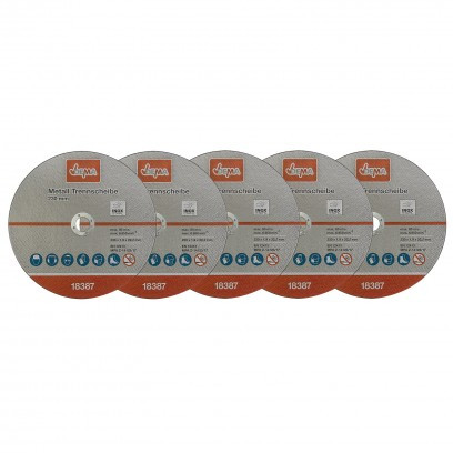 DEMA Rezný kotúč na kov 230x1,9x22,2 mm, 5 ks