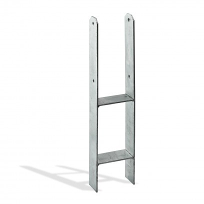 DEMA H-kotva na stĺpik pozinkovaná 91x60 mm