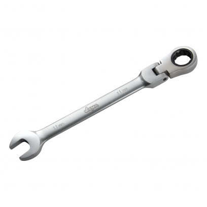 Račňový očko-vidlicový kľúč s kĺbom 11 mm