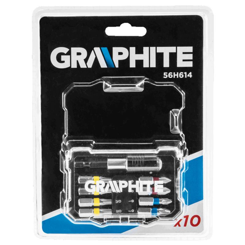 GRAPHITE 56H614, Sada bitov, 25 mm, 10 ks