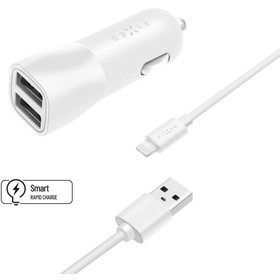 FIXCC15-2UL-WH autonabíjačka USB/Lightn