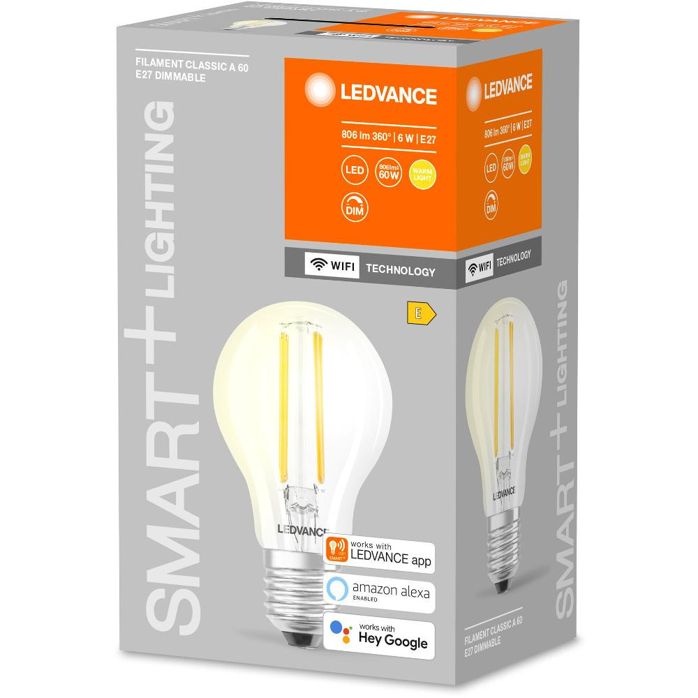 SMART+ WiFi CLASSIC A FIL 60 6W/827 E27