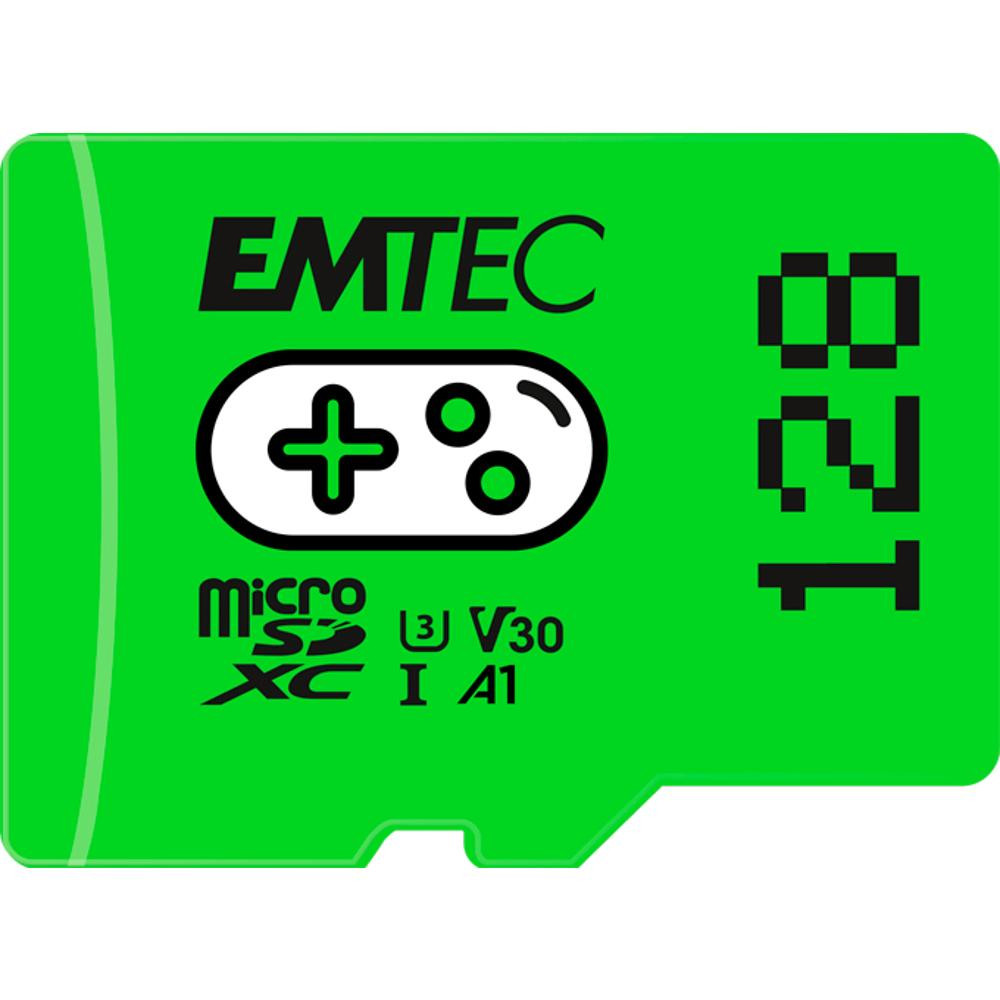 MicroSDXC 128GB Gaming Green EMTEC