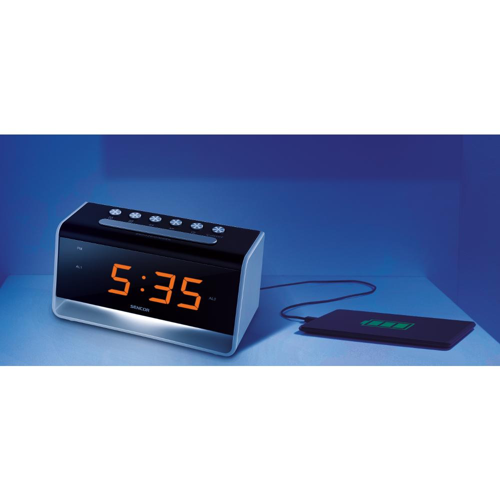 SDC 4400W HODINY S BUDÍKOM + LED Sencor