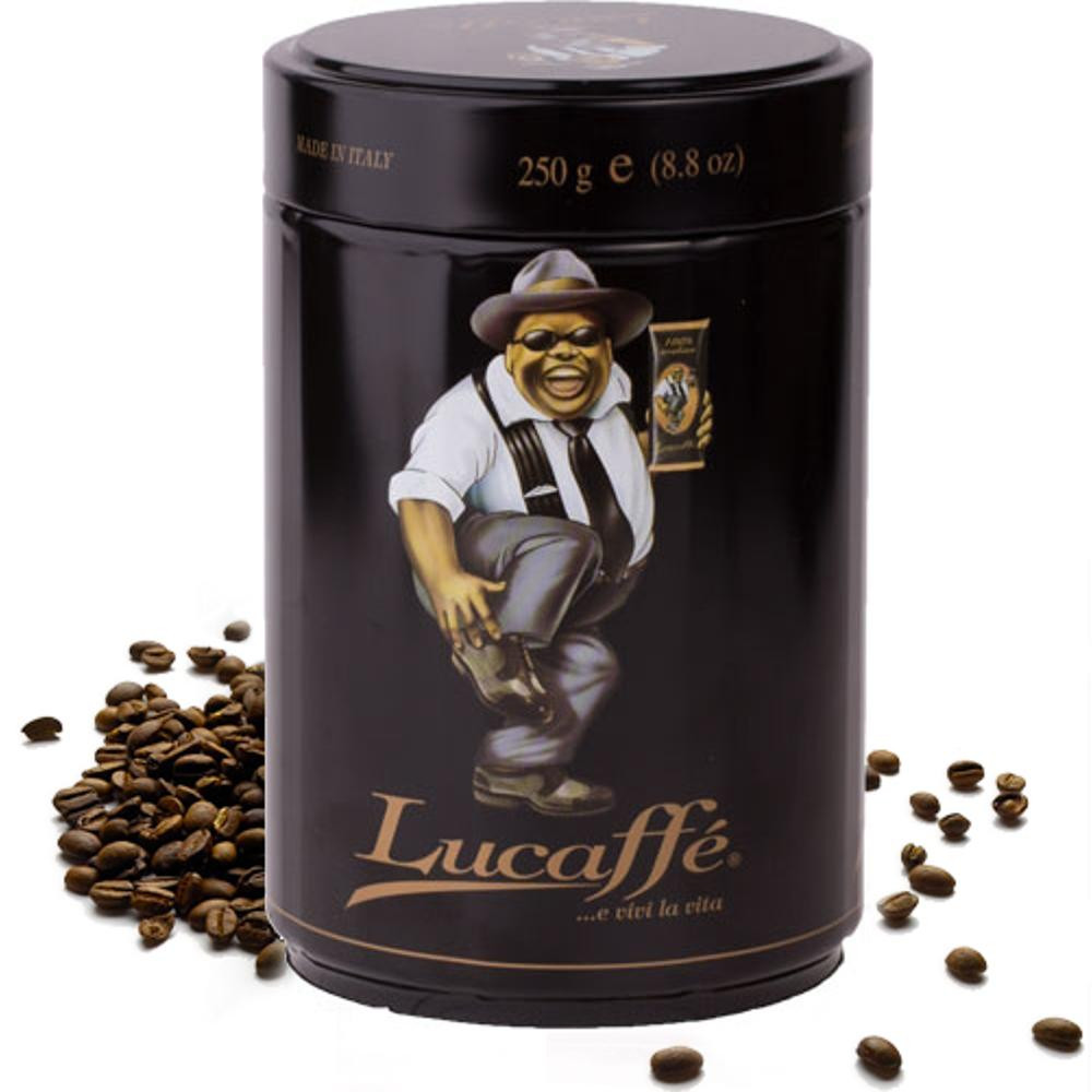 Dóza 100% Arabica zrnková 250g Lucaffe