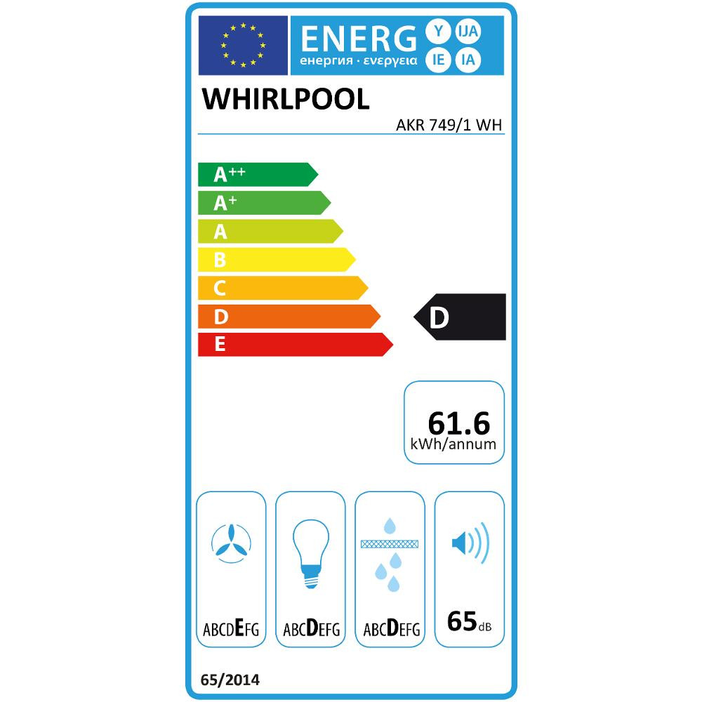 AKR749/1WH odsávač pár WHIRLPOOL