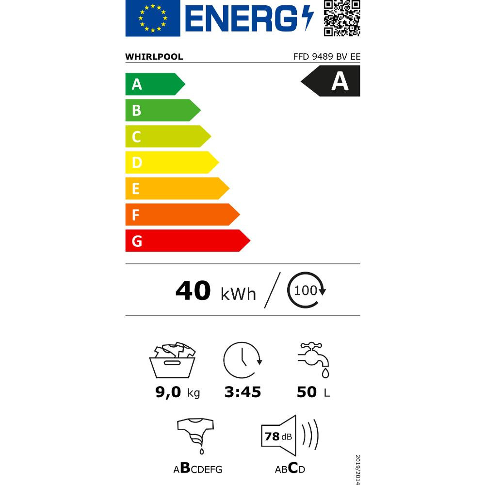 FFD 9489 BV EE spr. pln práčka WHIRLPOOL