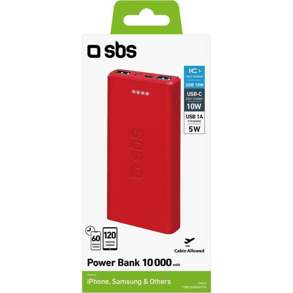 201714 Colour 10 RED Powerbank 10000mAh