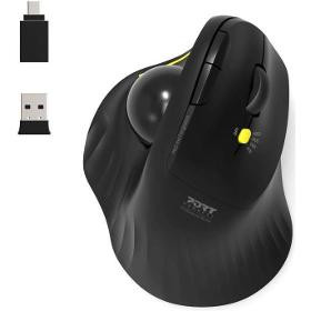 Bezdrôtová ergonomická myš USB-A/C BLACK