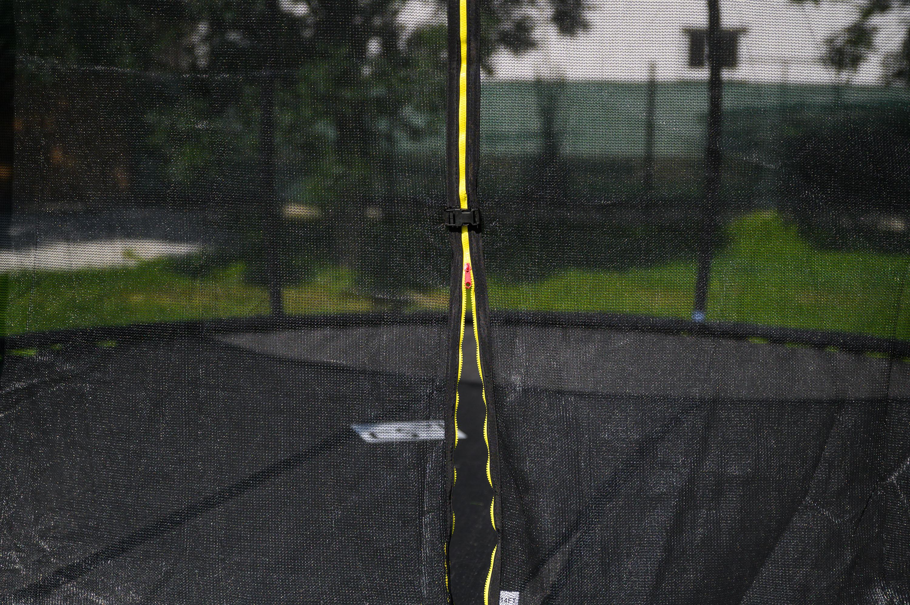 Trampolína G21 SpaceJump 430 cm, čierna, s ochrannou sieťou + schodíky zadarmo