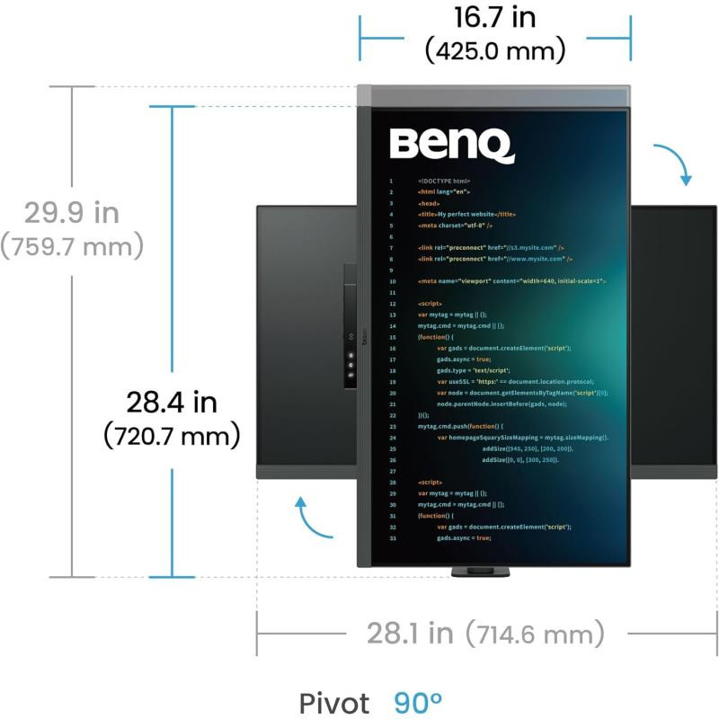 BENQ DISPLAY RD320UA METALLIC GREY