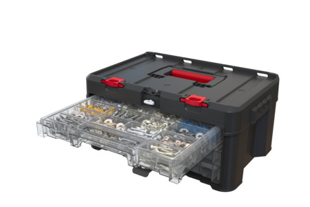 Box Keter Stacku0027Nu0027Roll s tromi organizérmi