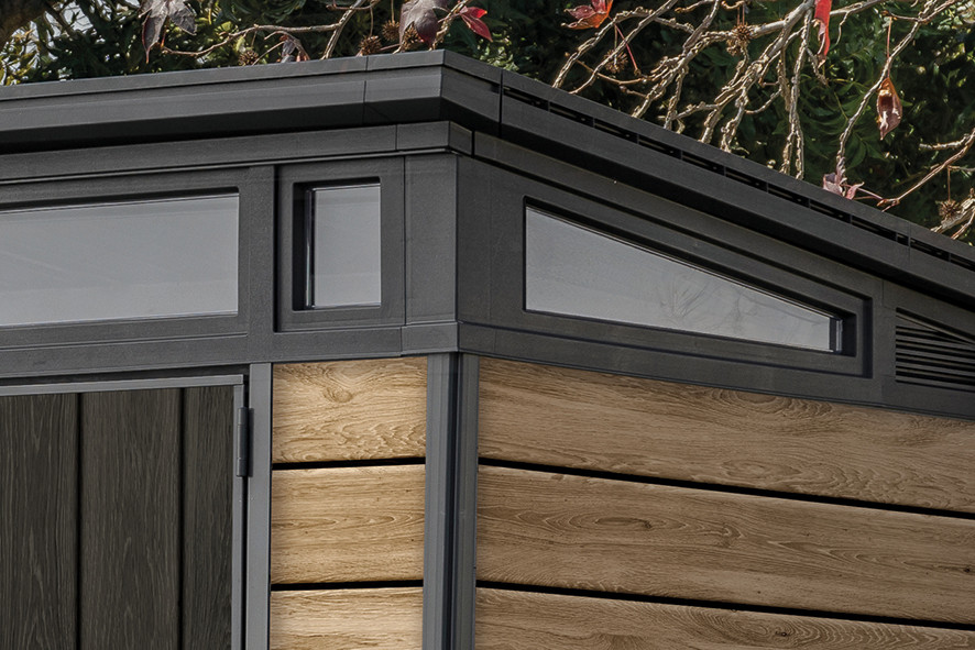 Záhradný domček Keter PENT Signature 11x7 Ashwood, s podlahou