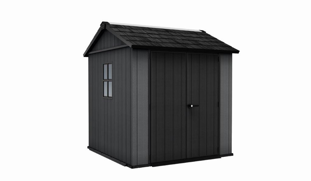 Záhradný domček Keter Newton Plus wide 7x7,5 šedý, s podlahou