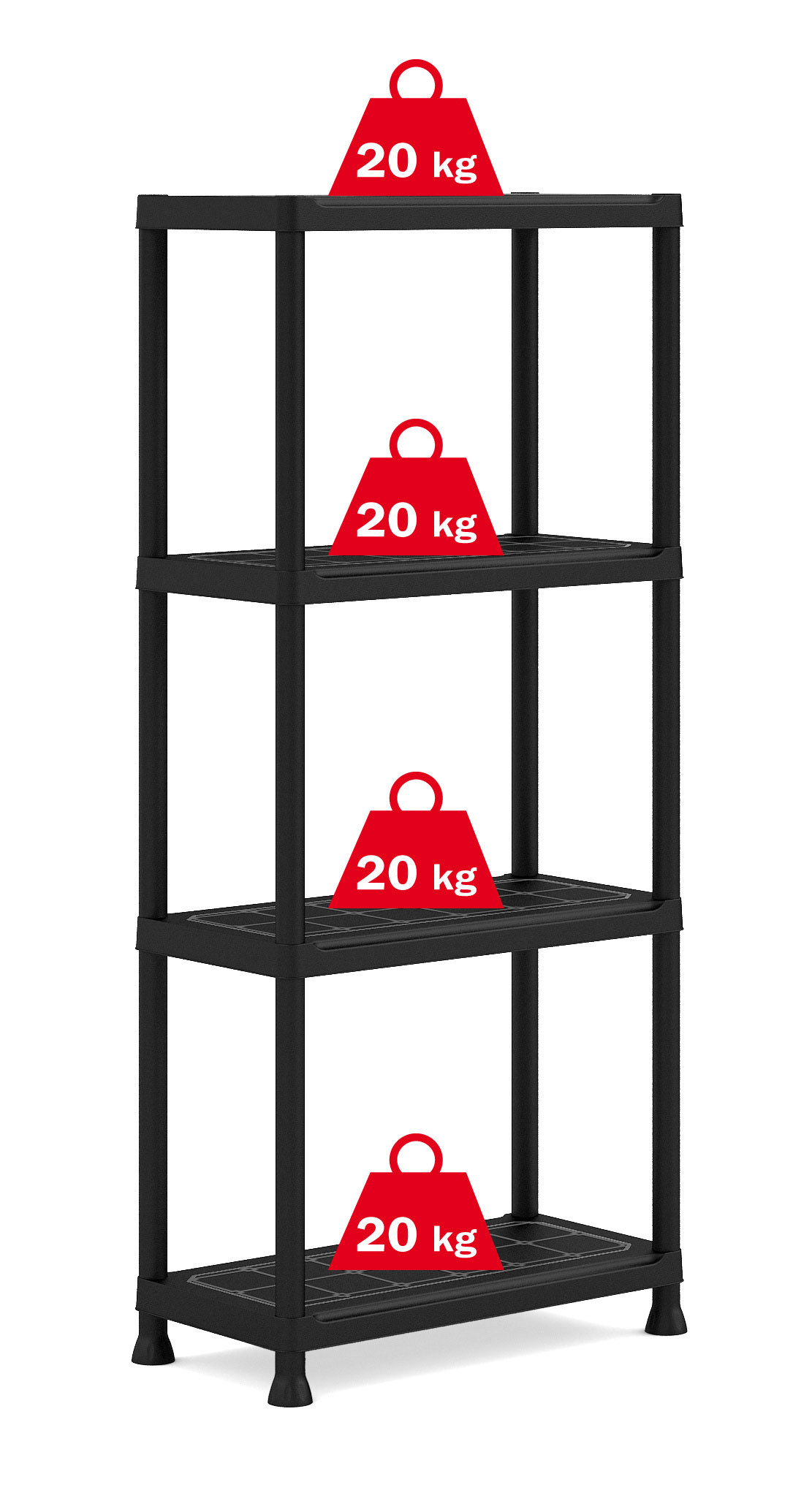 Regál Keter Plus Shelf 60/4