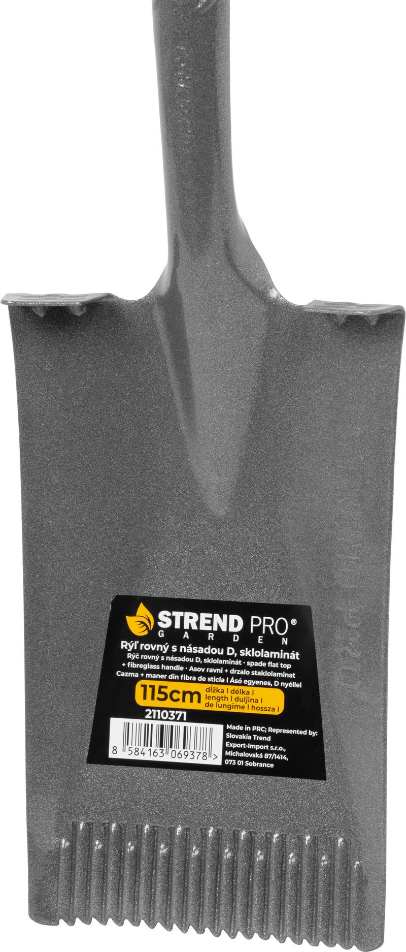 Rýľ Strend Pro Garden ErgoBULL, rovný, drenážny, so sklolaminátovou násadou D 1150 mm