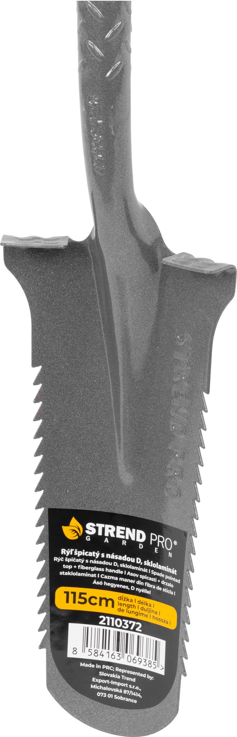 Rýľ Strend Pro Garden ErgoBULL, drenážny, so sklolaminátovou násadou D 1150 mm