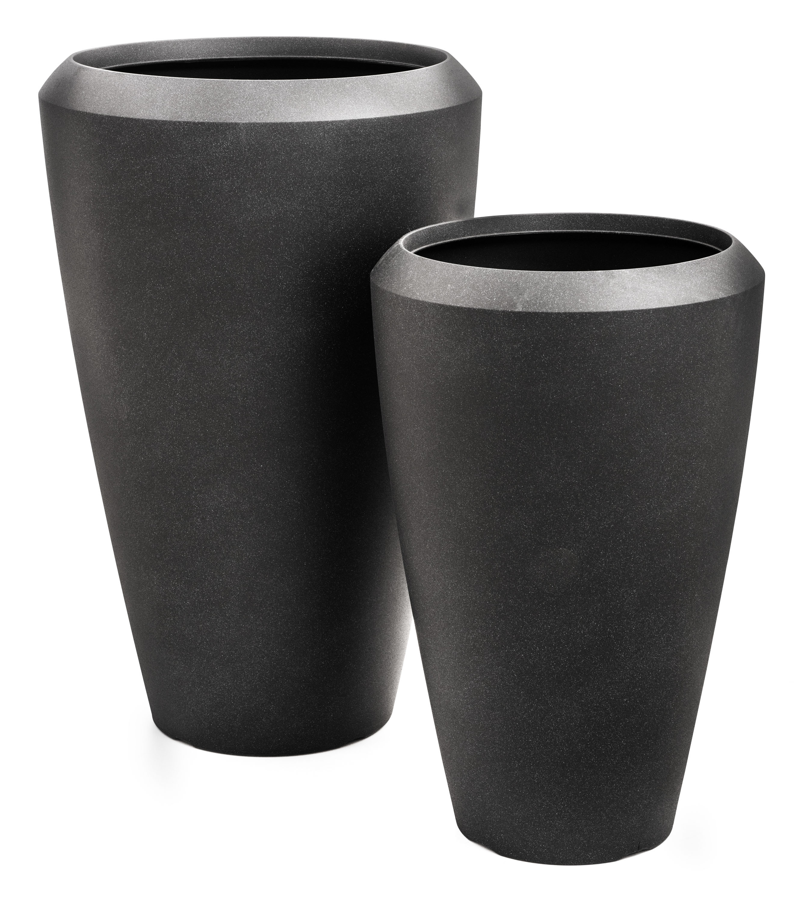 Kvetináč G21 Coal Oval 55 x 55 x 86,3