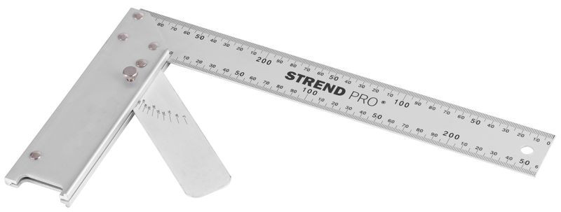 Uholník FSC-08 300 mm, Alu, s uhlomerom