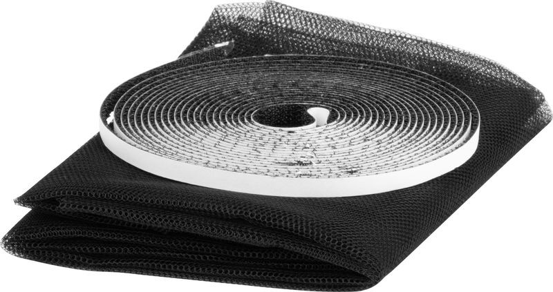 Sieť FlyScreen2 220x65 cm, proti hmyzu a komárom, na balkónové dvere, čierna PE, bal. 2 ks