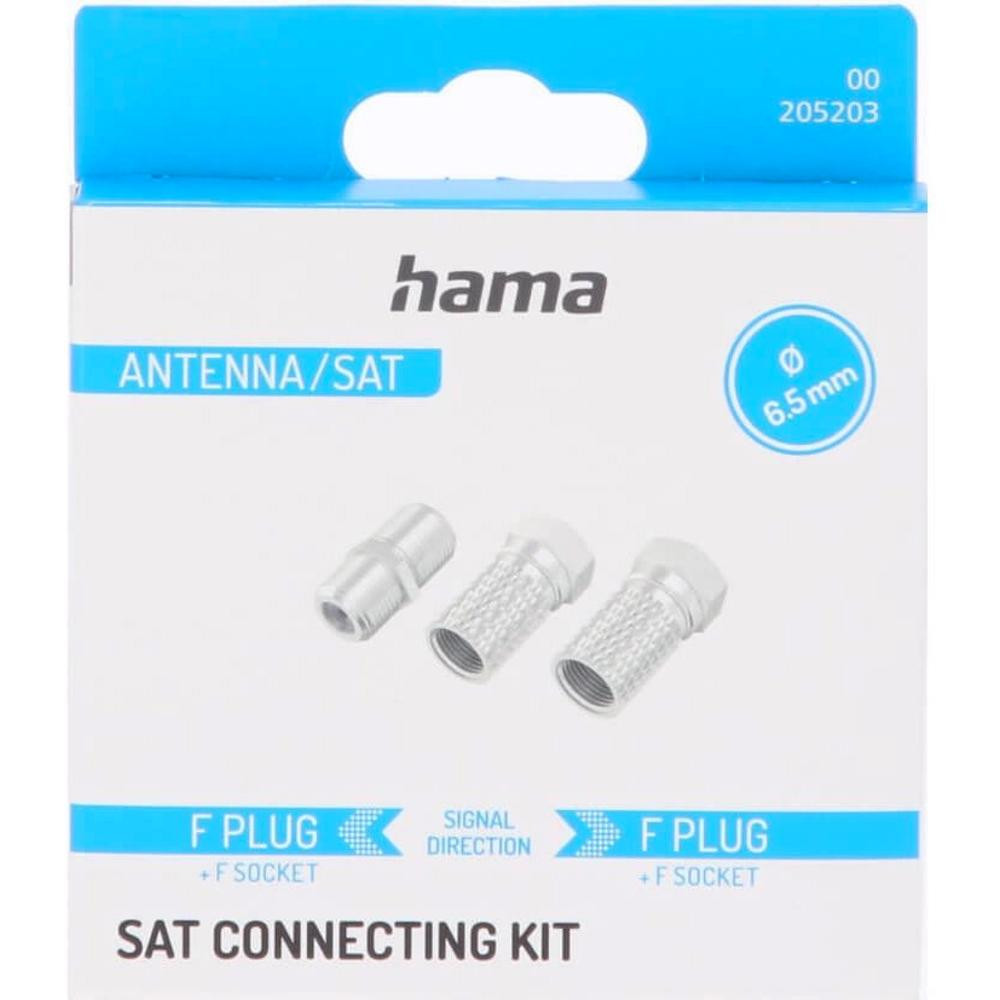 SAT Set, 2x F-konektor + F spojka Hama