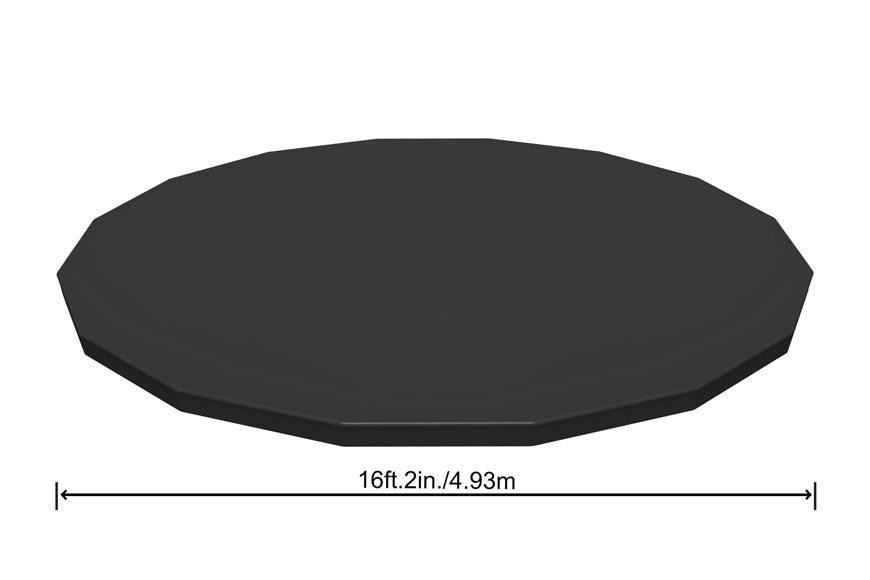 Plachta Bestway® FlowClear™, 58249, čierna, bazénová, 488 cm