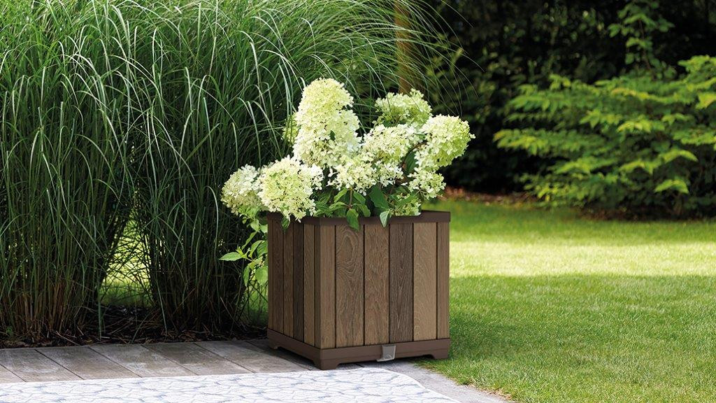 Kvetináč Keter Deco Square walnut